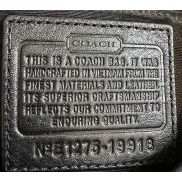 LOW START Coach Legacy 19918 Black Gray Signature Jacquard Shoulder Purse, EUC - Picture 3 of 10